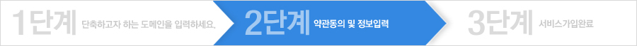 2단계 - 약관동의 및 정보입력